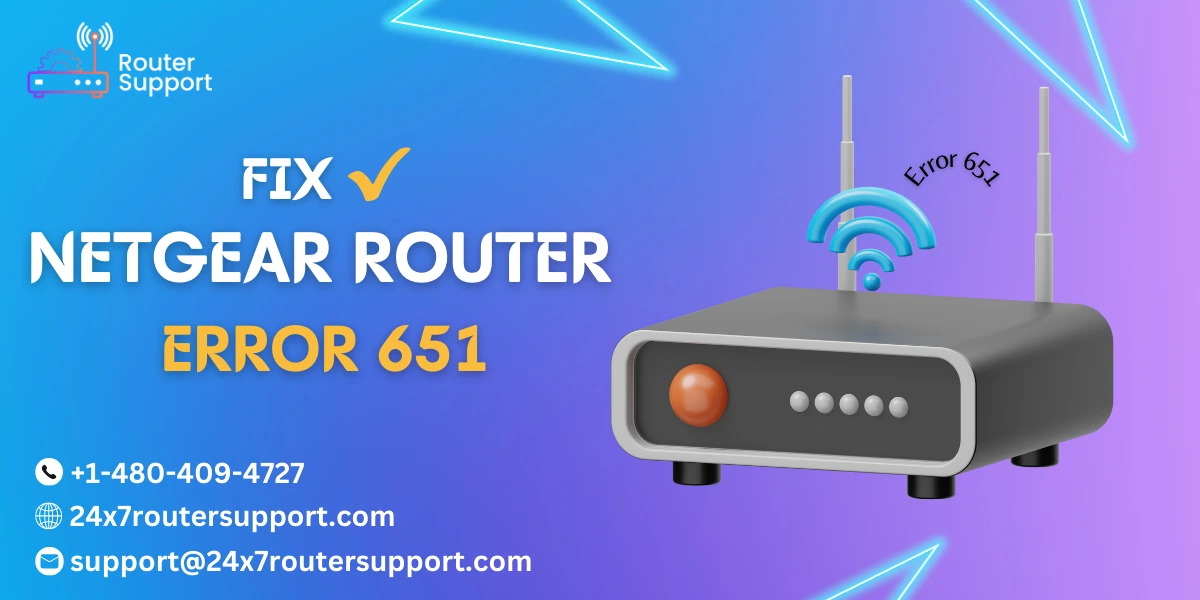 Netgear Router error 651