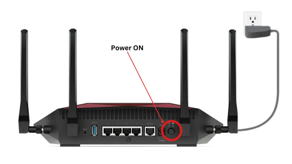 Turn on your router