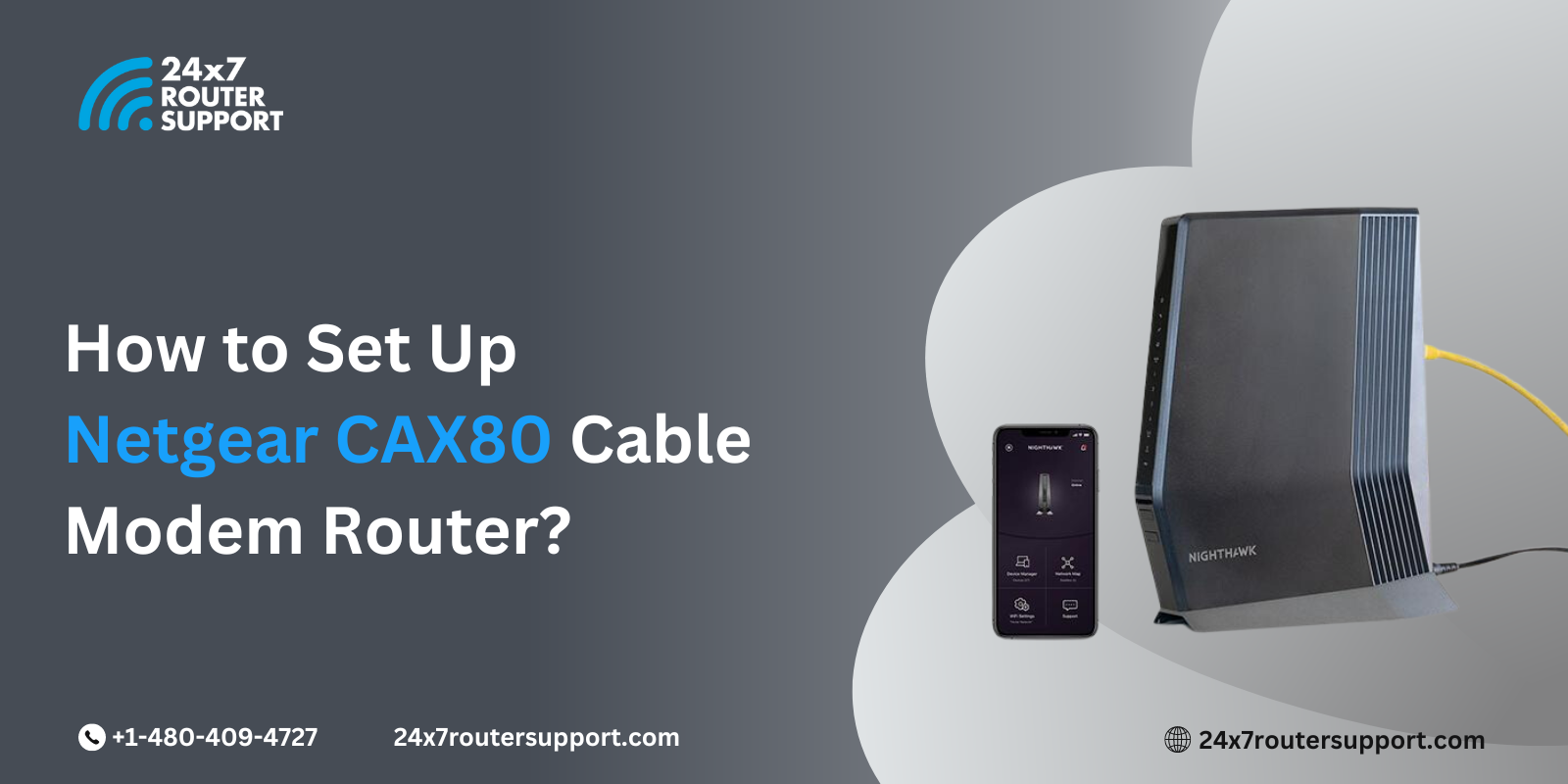 How to Set Up Netgear CAX80 Cable Modem Router?